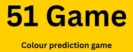 This is the Wide Logo of 51 Game Colour Prediction Game