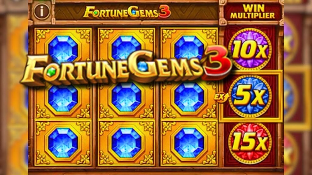 Slot Fortune Gems 3 by JILI featuring vibrant gemstones and cascading reels gameplay